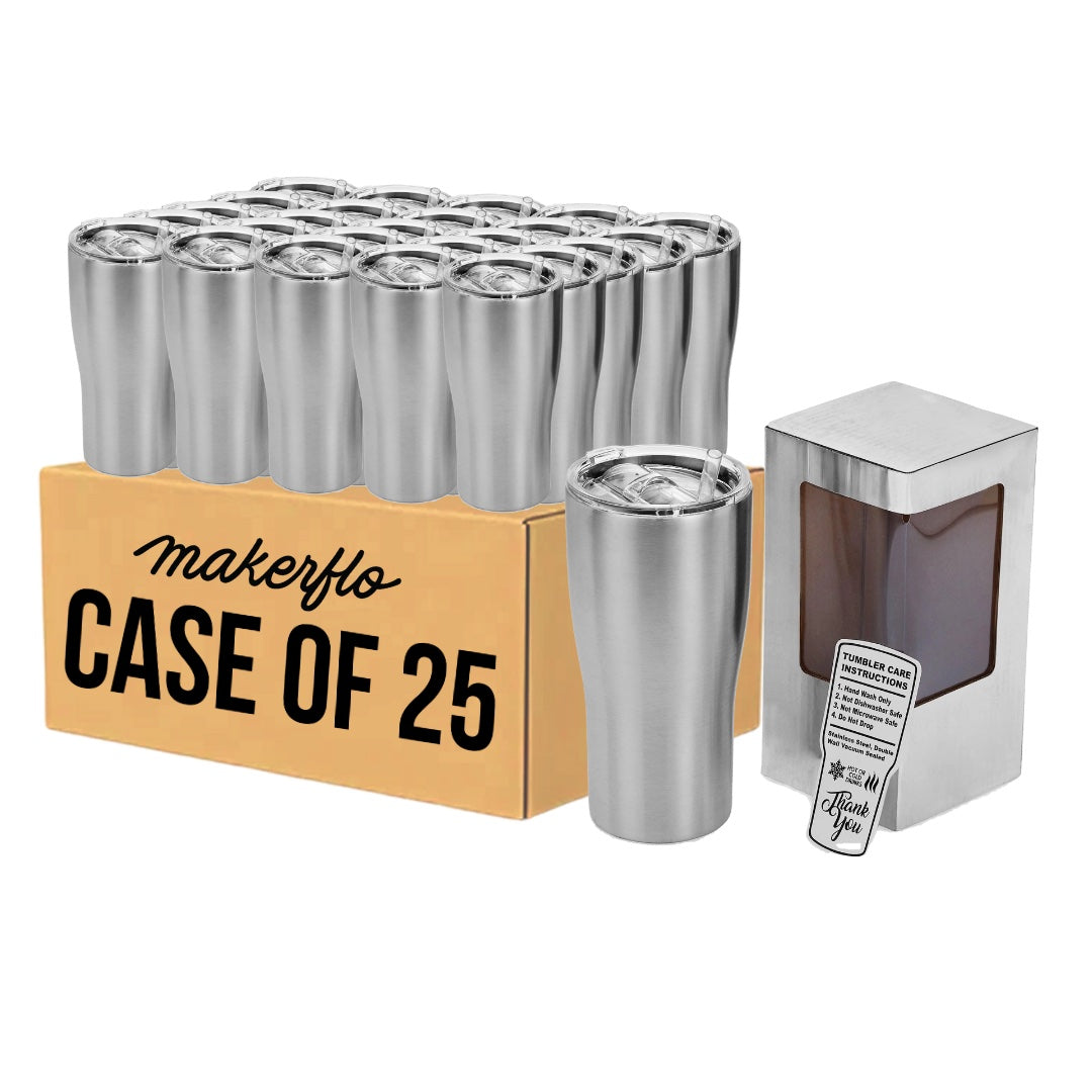 20oz Insulated Curve Tumbler with reusable straw in a cozy setting