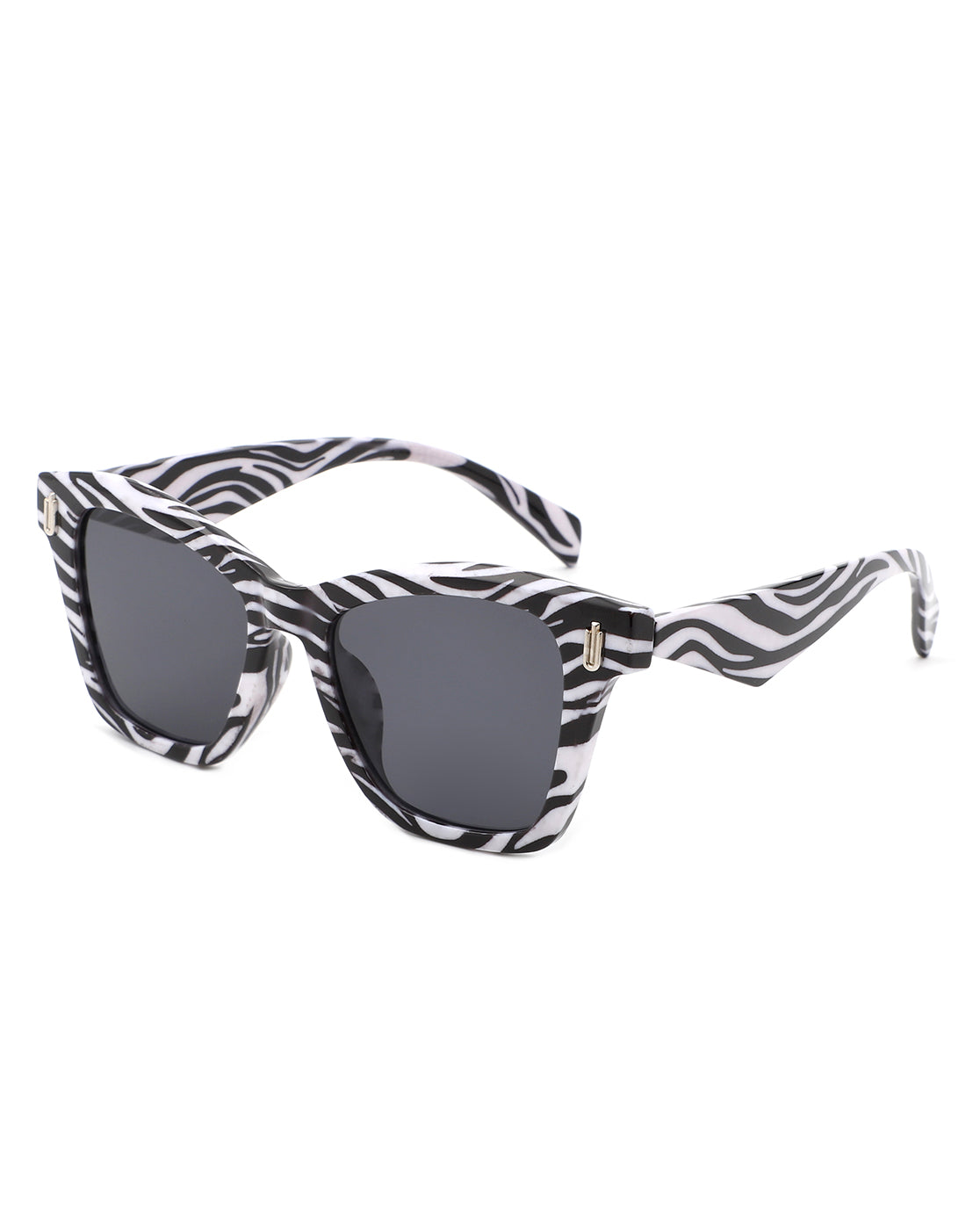 Lifestyle shot of Cat Eye Square Women's Sunglasses at the beach