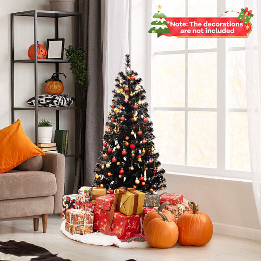 Gobingya 4.5ft Halloween Tree illuminated with festive lights