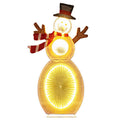 Front view of 2.6 Feet LED Snowman Decoration by Gobingya