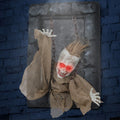 Halloween Hanging Animated Zombie Prisoner Decoration Sound-Activated