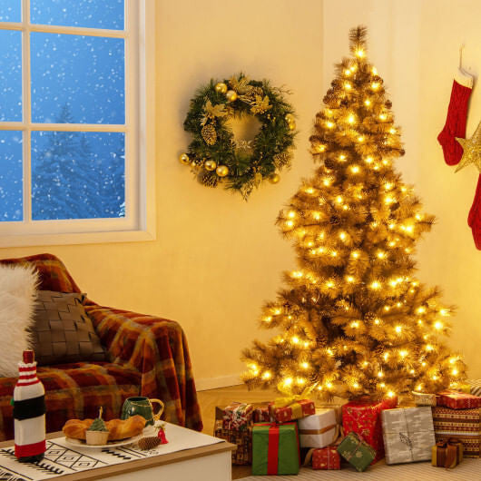 Side view of stunning 6ft Artificial Christmas Tree by Gobingya