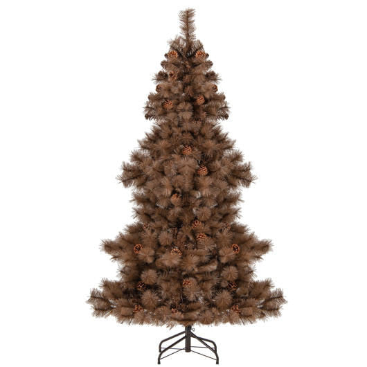 Front view of 6ft Artificial Christmas Tree with 493 branch tips by Gobingya
