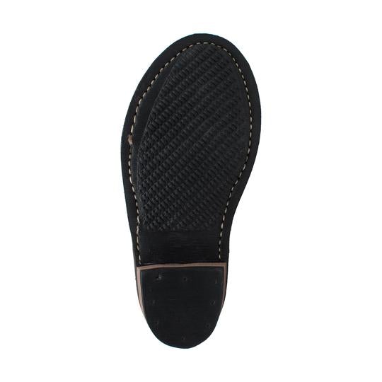 Bottom view showcasing Goodyear welt construction of Children's Leather Boots