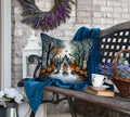 Front view of Hauntingly Beautiful Spooky Dolls Halloween Throw Pillow by Caroline's Treasures