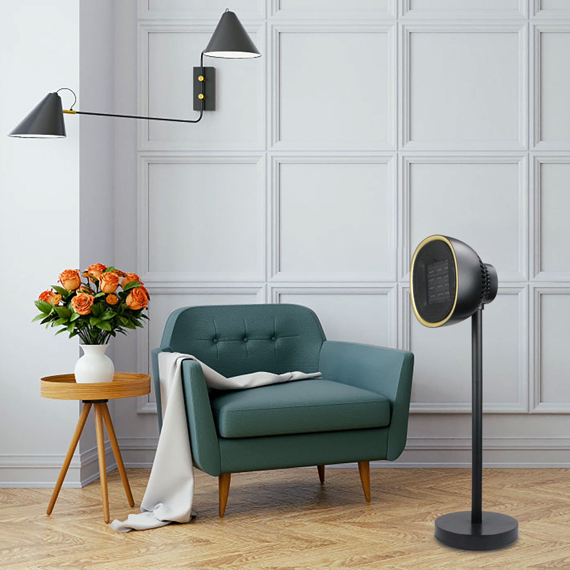 Oscillating feature of Gobingya Fan Heater for even warmth