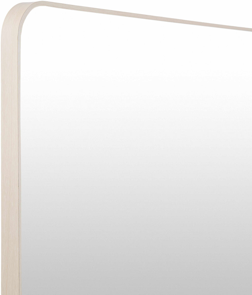 Ockenfels Dark Red Mirror placed in a modern living room setting