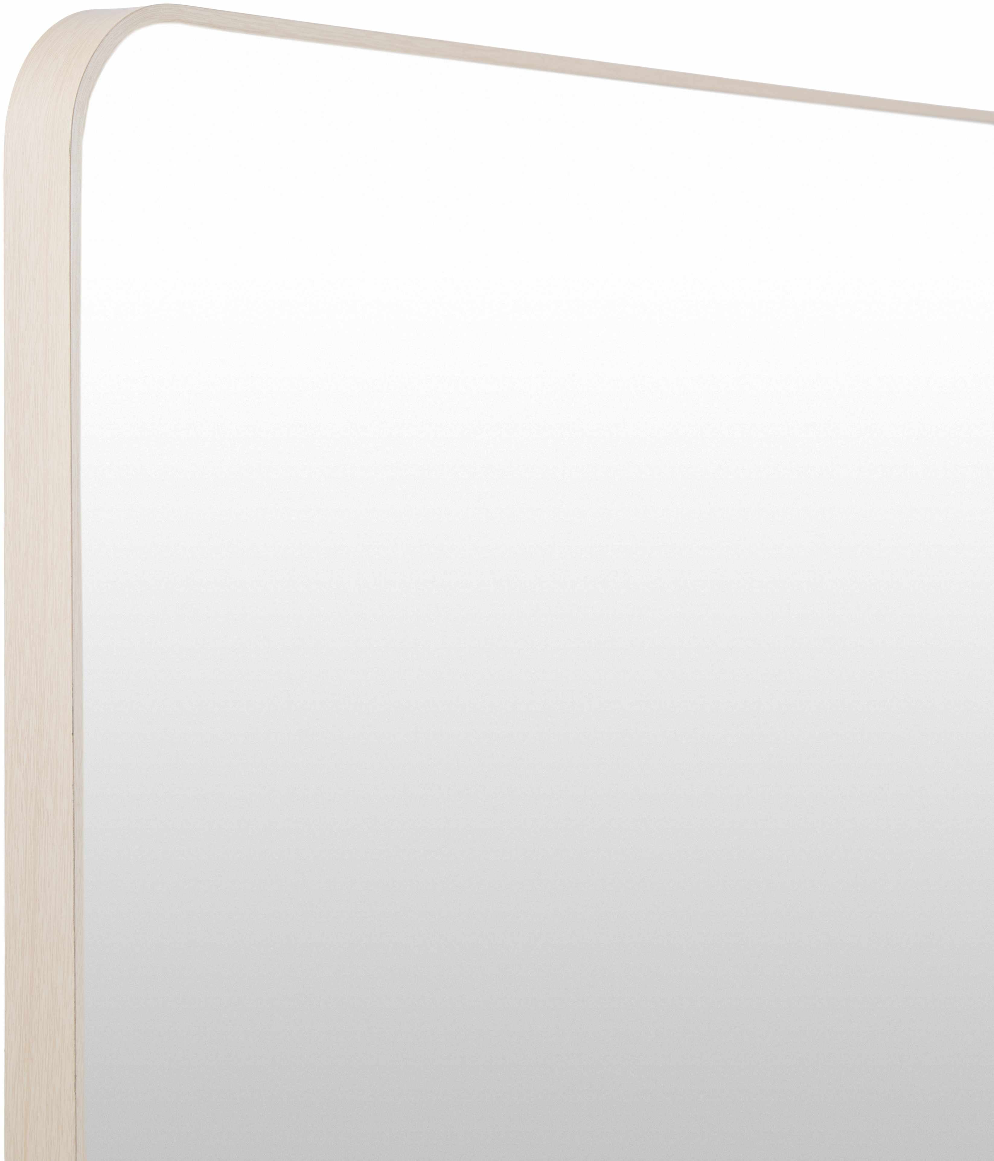 Ockenfels Dark Red Mirror placed in a modern living room setting