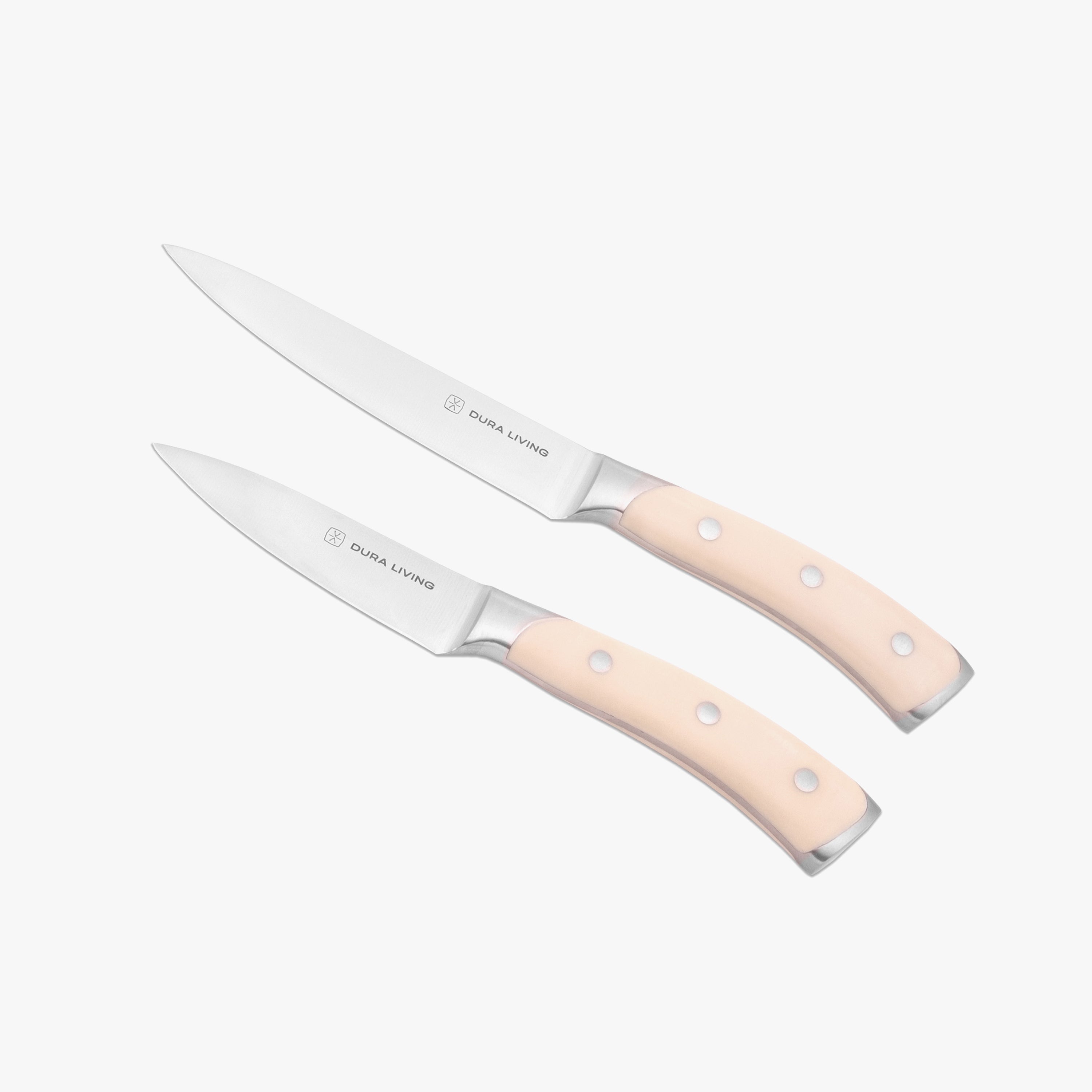 Dura Living Elite Kitchen Knife Set showcasing high-carbon stainless steel blades