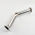 Side view of Dynofit Performance Downpipe Exhaust Test Pipes for Nissan 350Z
