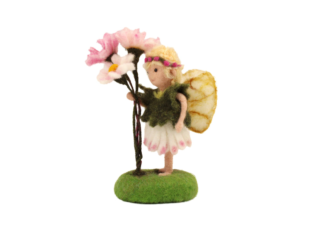 Front view of Enchanting Daisy Fairy Needle Felting Kit by The Makerss