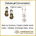 Front view of 18K Gold Boxing Glove Key Ring by Jane A Gordon