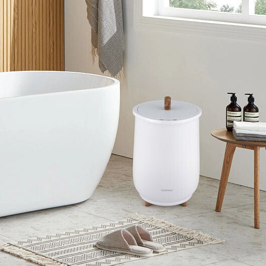 Interior view of Gobingya 23L Luxury Towel Warmer with towels inside