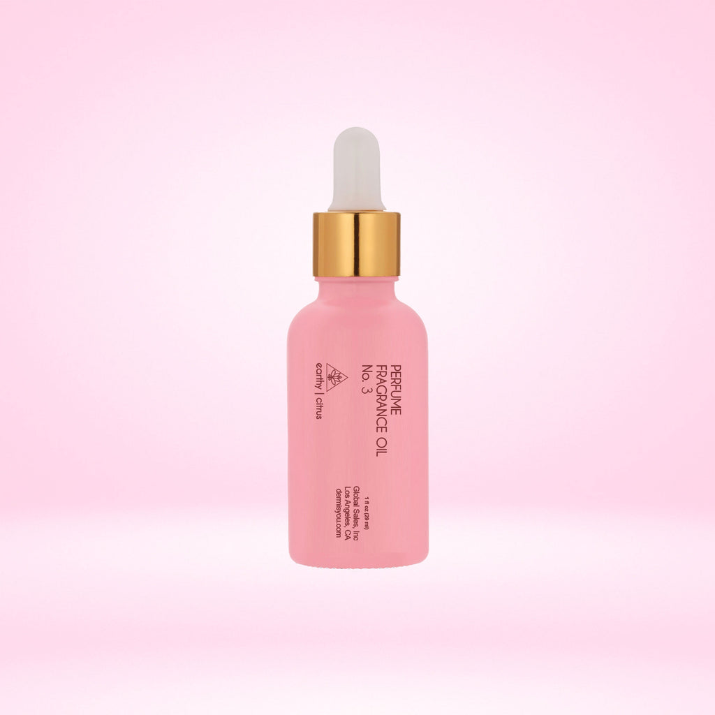 Elegant bottle of Dubai Amethyst Perfume Oil No. 3 by Dermisyou