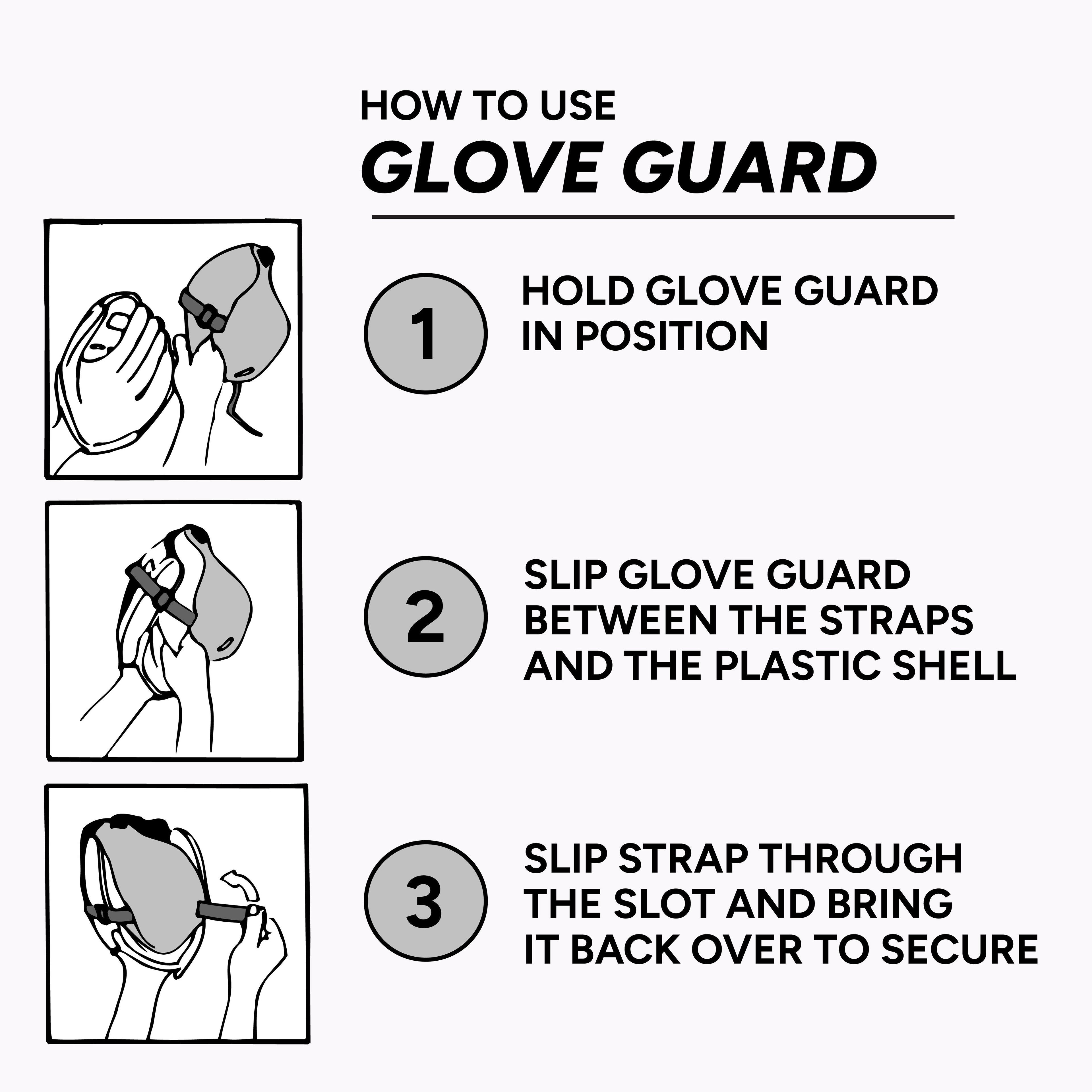 Glove Guard - Black - For Gloves Up to 12