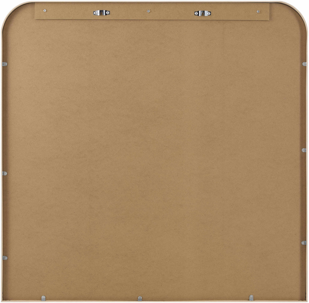 Hanging Grimisuat Dark Red Mirror in a stylish entryway