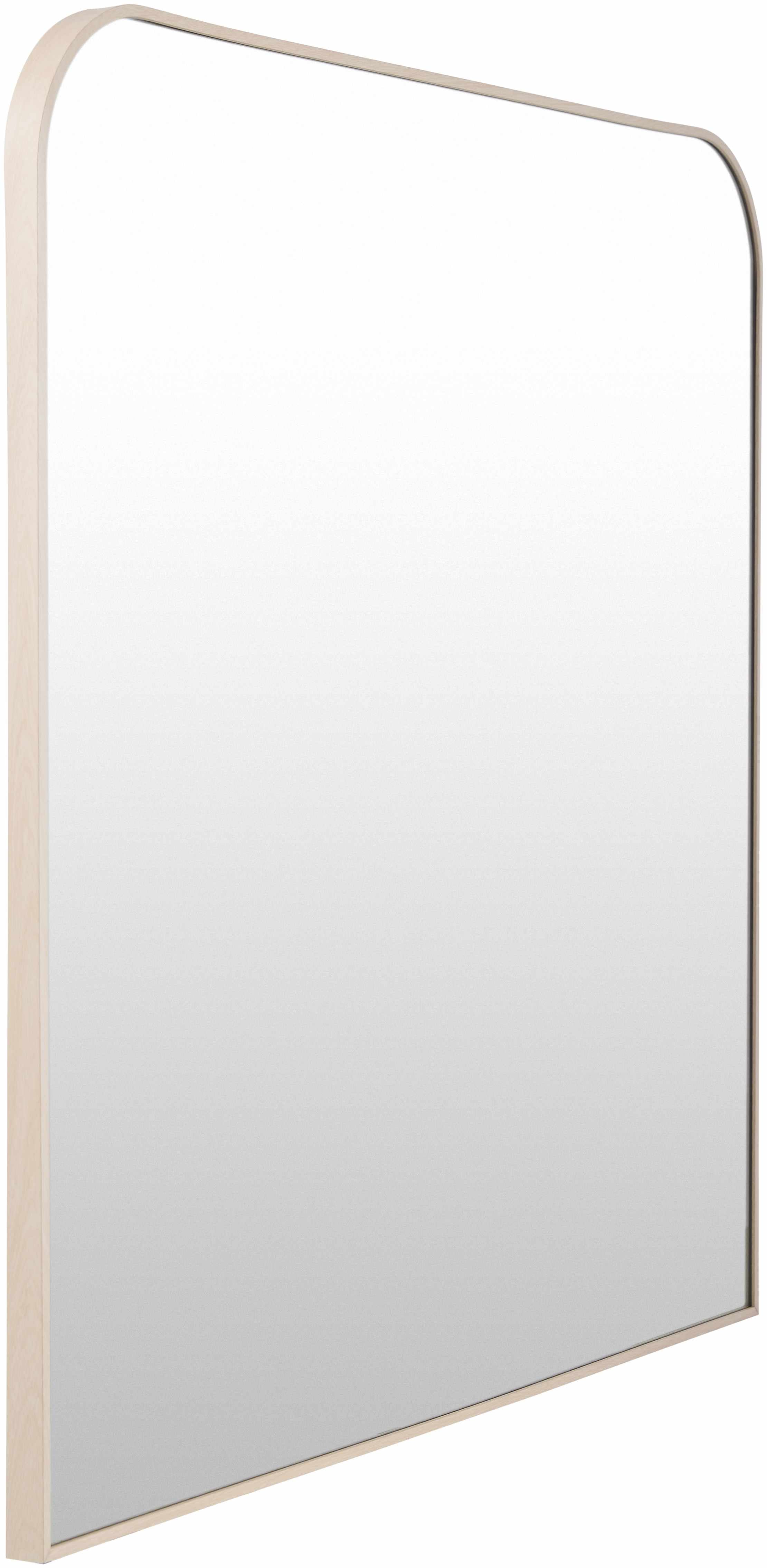 Close-up of the dark red finish on Grimisuat Mirror by Boutique Rugs