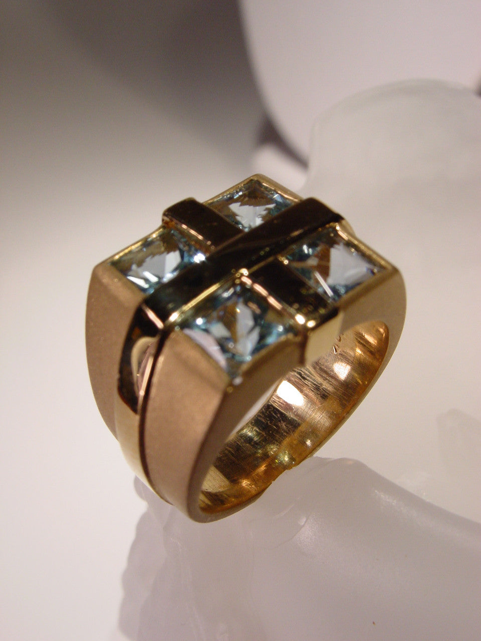 Elegant presentation of the 18K Gold Necklace with peridot