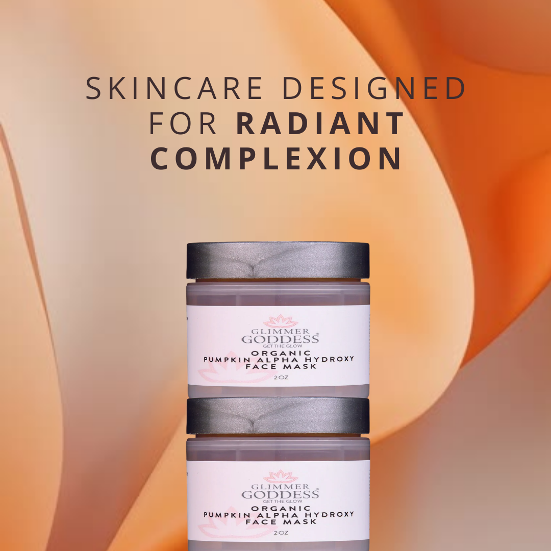 Close-up of Organic Pumpkin AHA Face Mask texture on hand