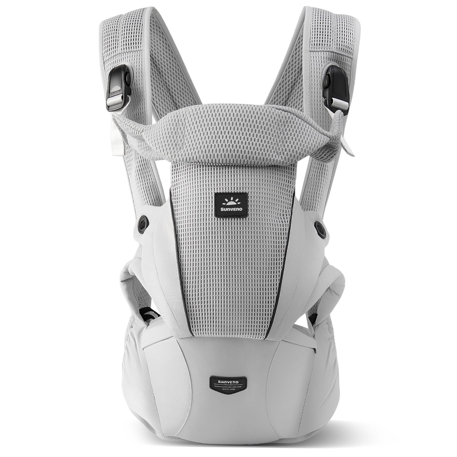 Ultimate Comfort Ergonomic Baby Carrier displayed on a white background by SUNVENO