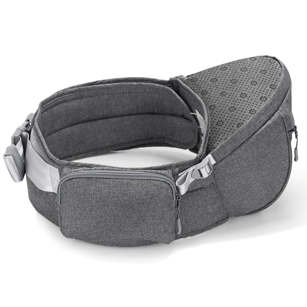 Side view of SUNVENO Baby Carrier showcasing ergonomic support features