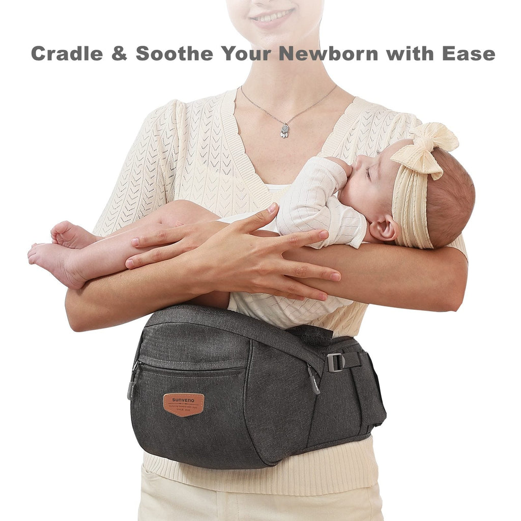 SUNVENO Baby Hip Seat Carrier in action with a parent and child