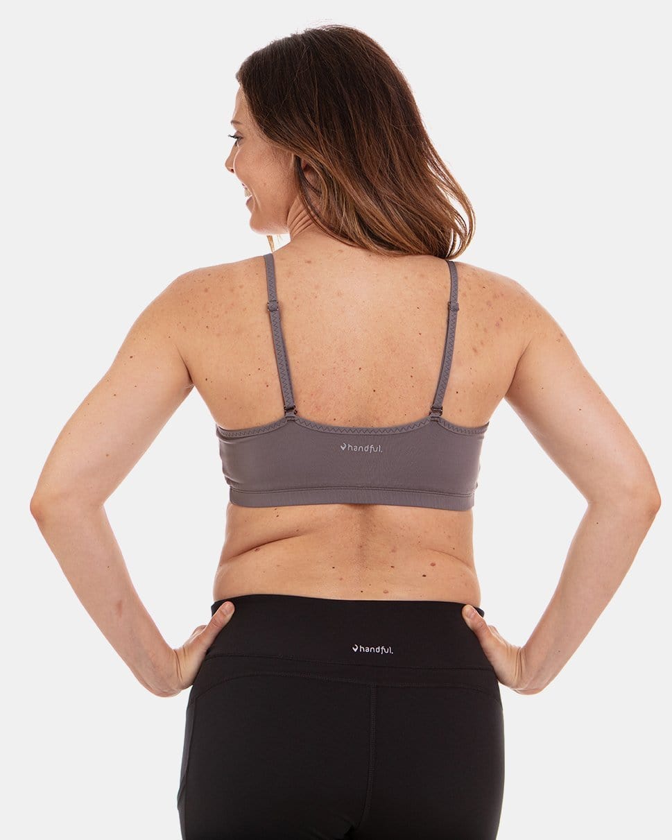 Back view of Handful Adjustable Bra with removable pads