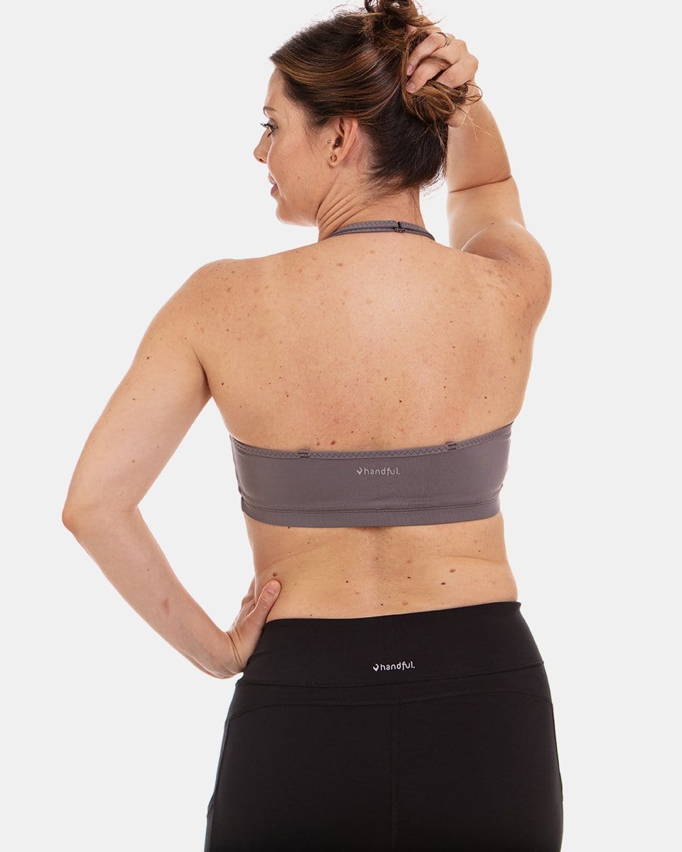 Handful Adjustable Bra in Magnetic Gray displayed on a mannequin