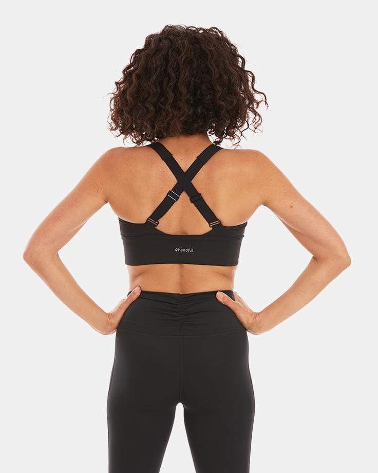Back view highlighting the chafe-free support band of Gametime Bra