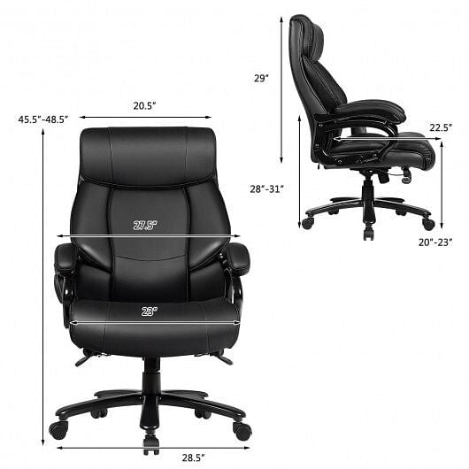 Lifestyle image of Gobingya Big & Tall 400lb Massage Chair in a modern office setup