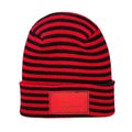 Front view of Limited Edition Haakwear Los Angeles Beanie in black and red