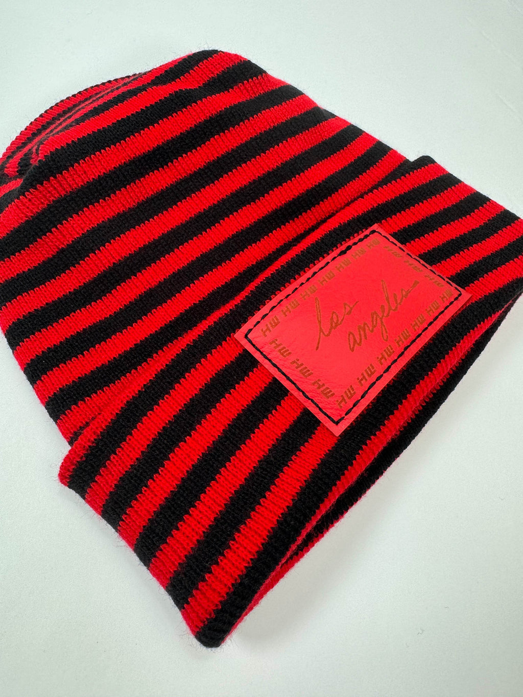 Haakwear Los Angeles Beanie displayed on a winter backdrop