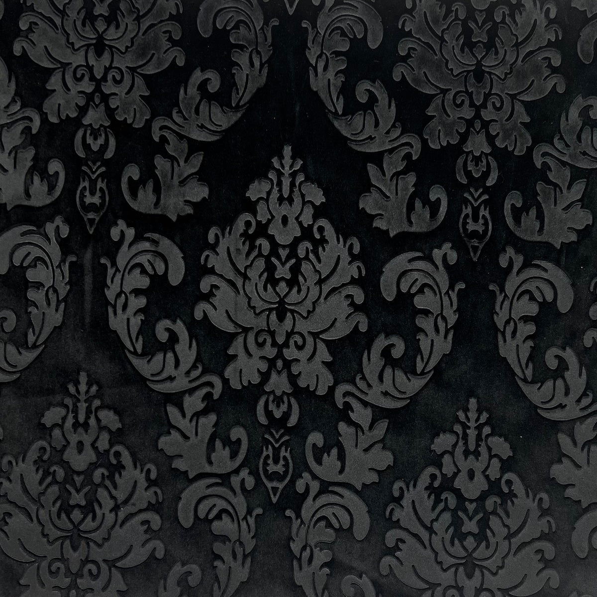 Stunning drapery made with Gobingya Damask Embossed Velvet Fabric