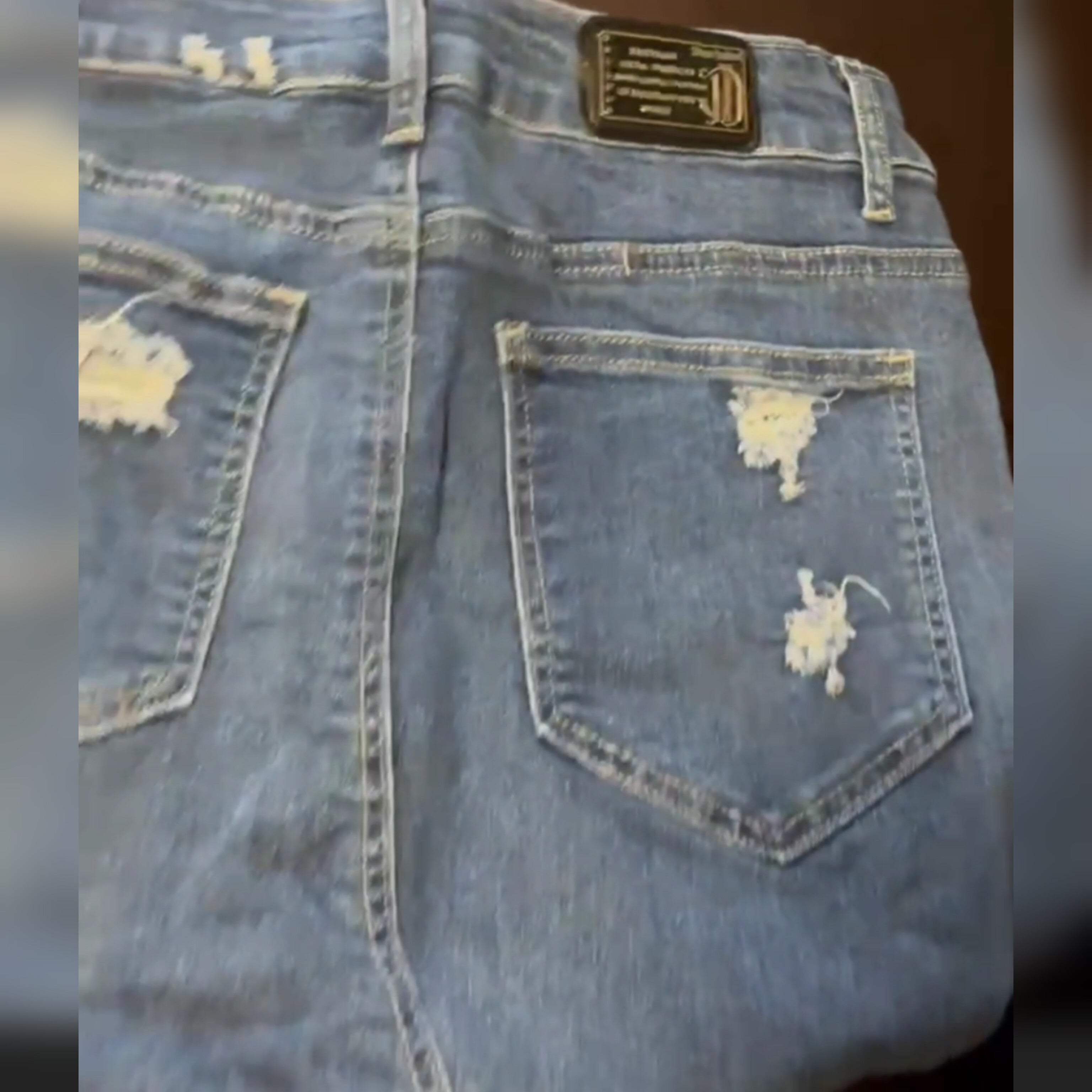 DON JOHN Jean Skirts Handmade Women's