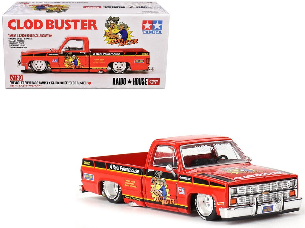 Back view of Chevrolet Silverado Clod Buster diecast model highlighting the design