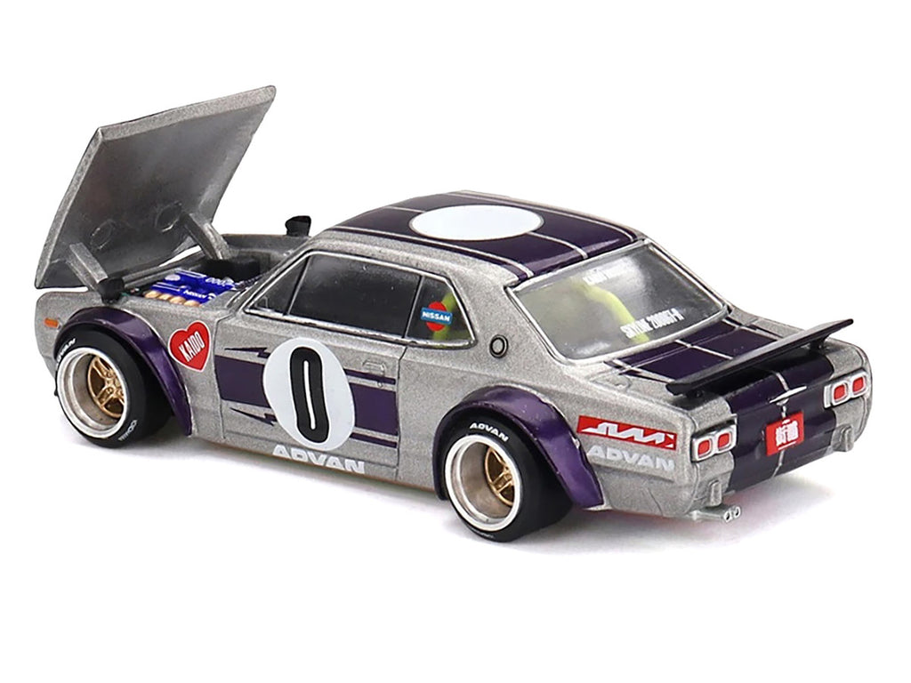 Rear view of Nissan Skyline 2000GT-R diecast model highlighting details