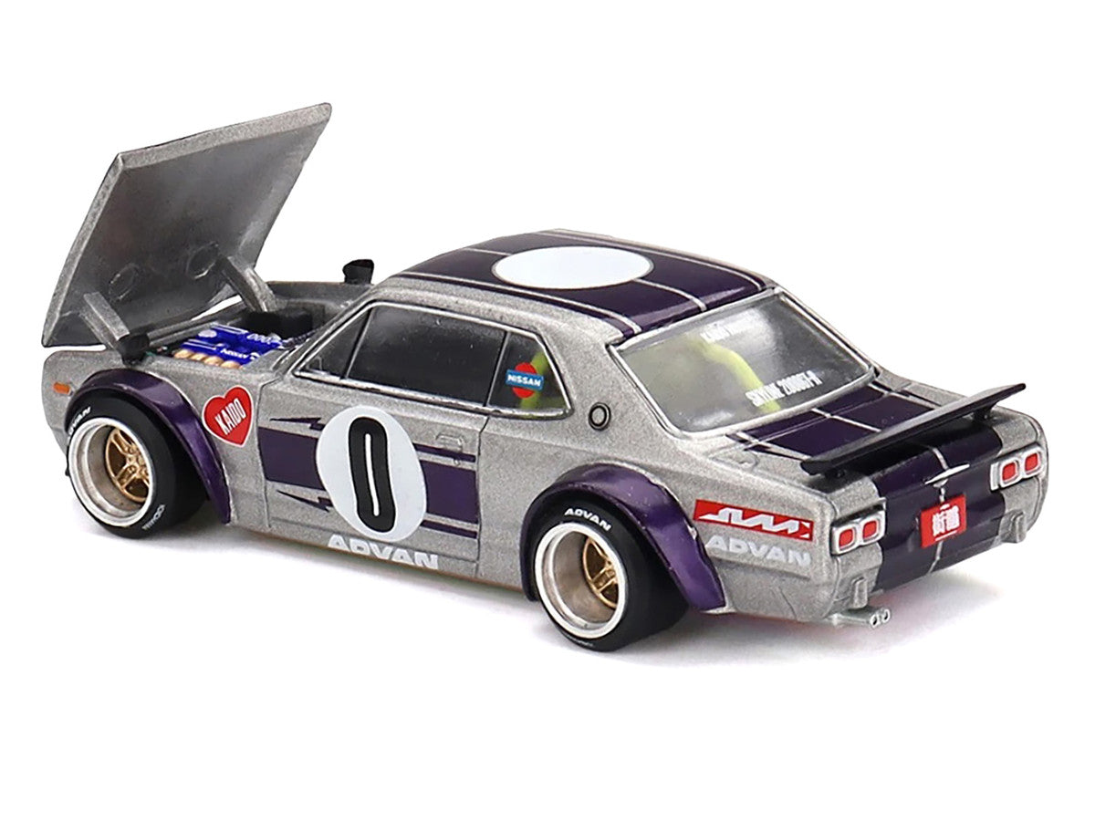 Rear view of Nissan Skyline 2000GT-R diecast model highlighting details