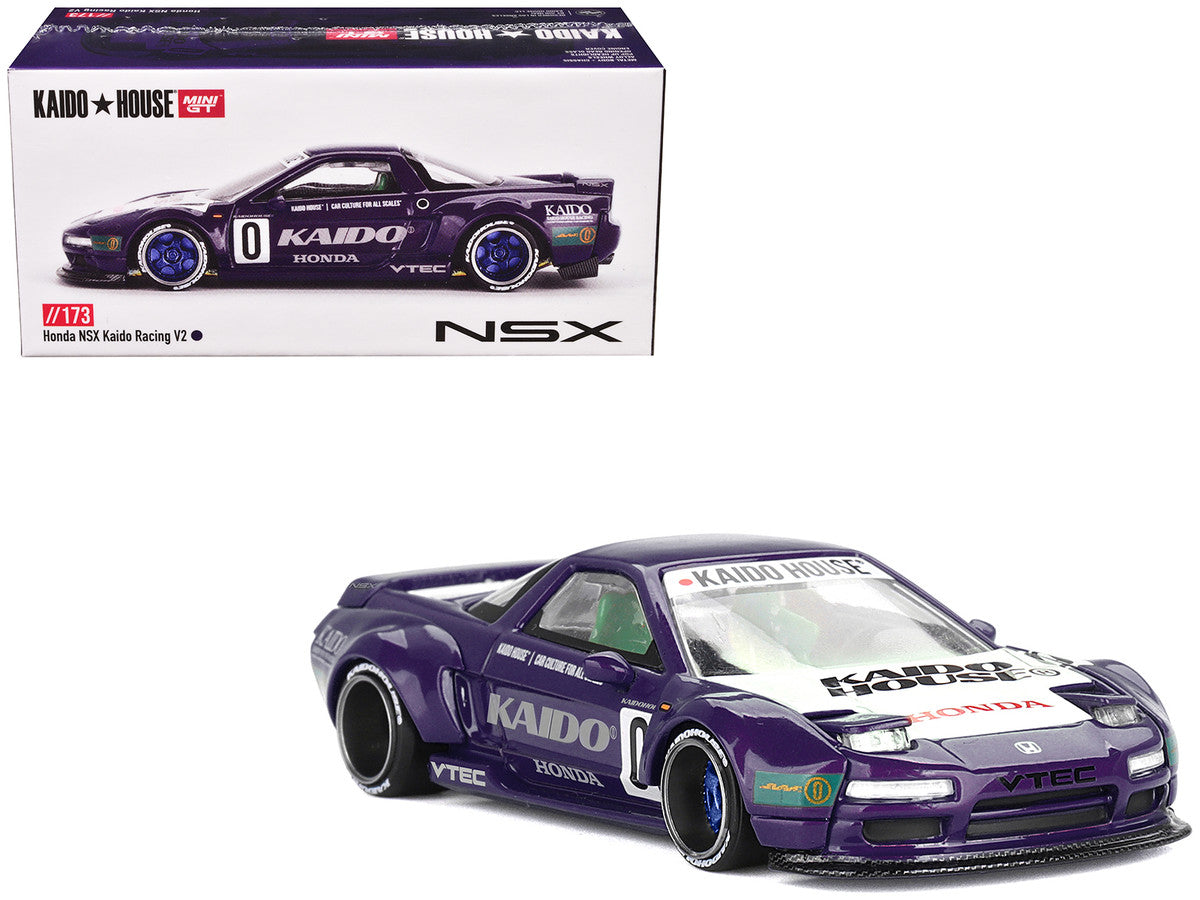 Side angle of Honda NSX Kaido Racing V2 diecast model showcasing details