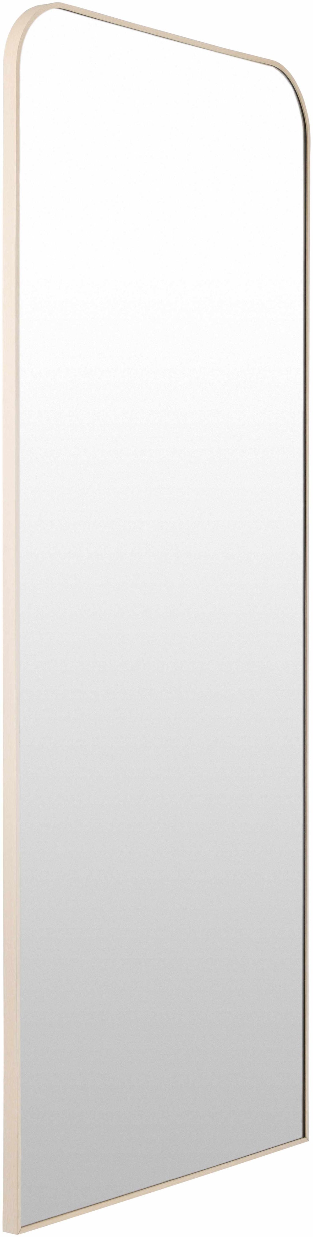 Lavezzola Dark Red Mirror above a contemporary console table