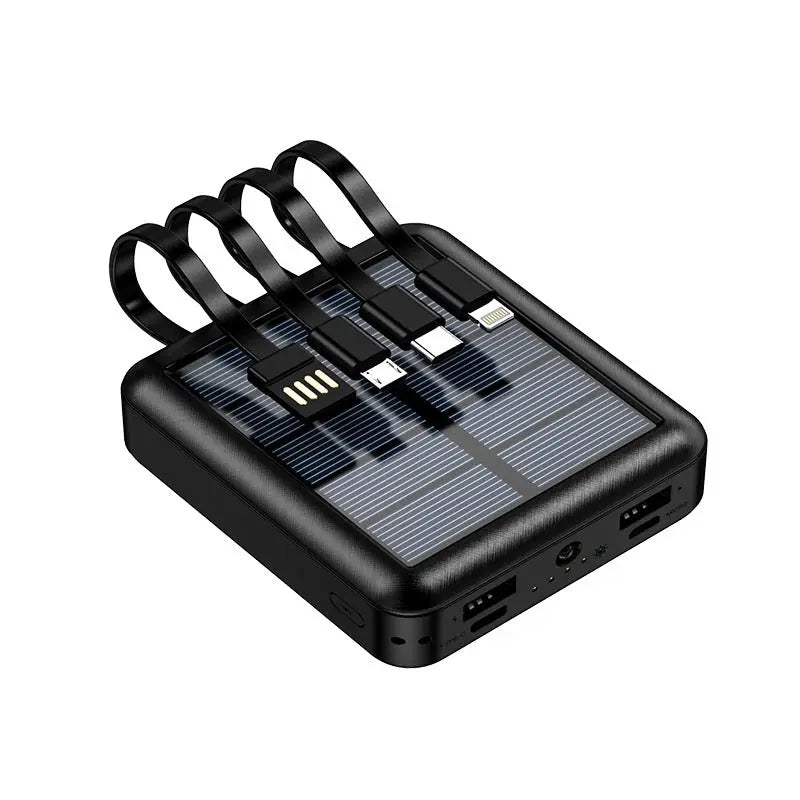 Back view highlighting solar panel of Anacotte Portable Power Bank