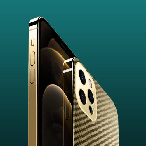 Carbon Fiber Stainless Steel Metal Coated Bumper Cases