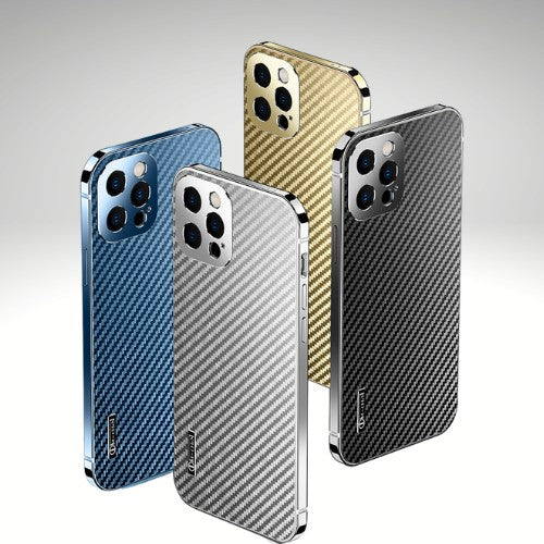 Carbon Fiber Stainless Steel Metal Coated Bumper Cases