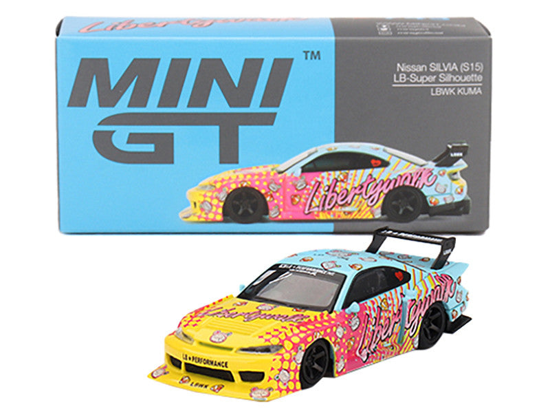 Front view of Nissan S15 Silvia RHD diecast model by Mini GT