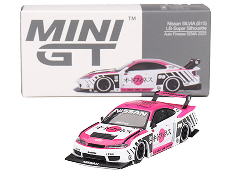 Side angle of Nissan S15 Silvia RHD Diecast Model showcasing details