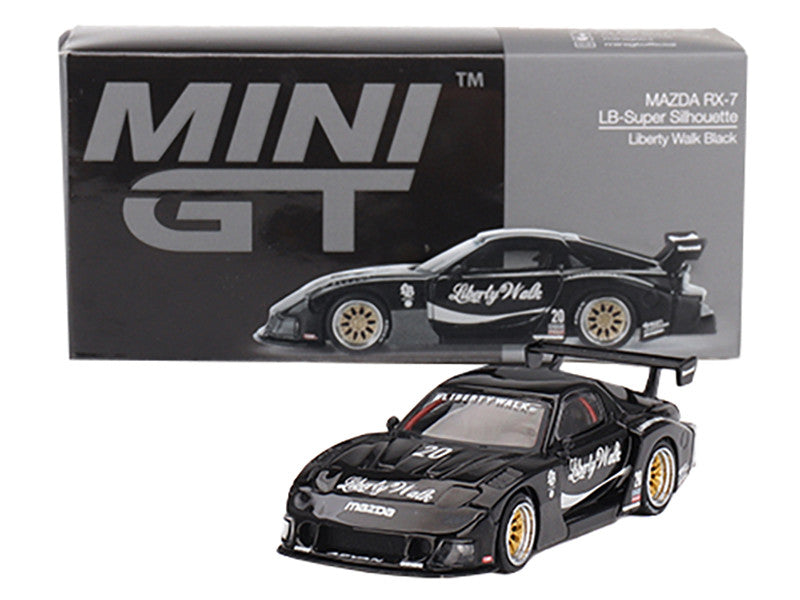 Detailed rear view of Mazda RX-7 LB-Super Silhouette Black Edition model