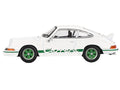 Front view of Limited Edition Porsche 911 Carrera RS 2.7 diecast model by Mini GT