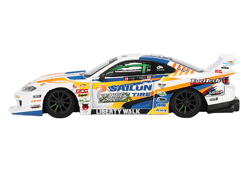 Front view of Limited Edition Nissan S15 Silvia RHD Diecast Model by Mini GT