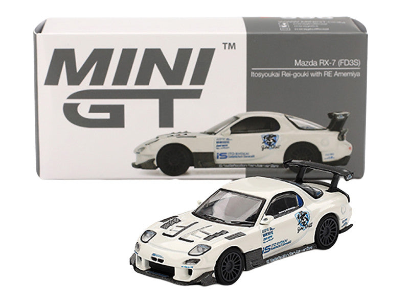 Front view of Exclusive Mazda RX-7 FD3S Diecast Model by Mini GT