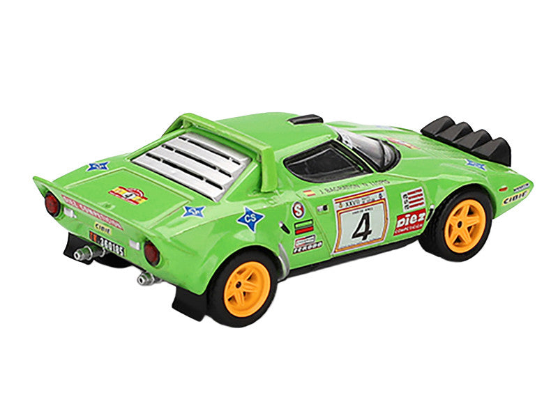 Side angle of Limited Edition Lancia Stratos HF #4 diecast model showcasing details