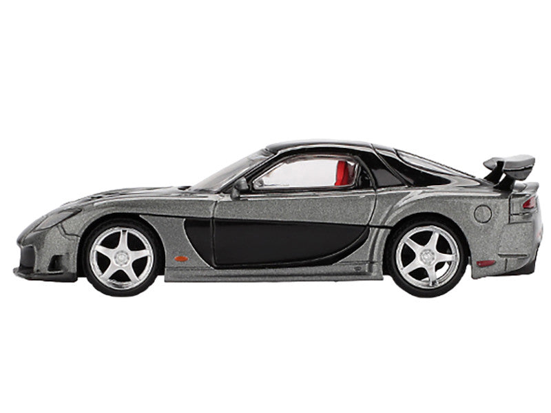 Side angle of Mazda RX-7 VeilSide Fortune7 Diecast Model showcasing details